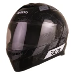 کلاه کاسکت فک ثابت BEON مدل B-507 - BLACK GREY