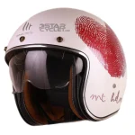 کلاه کاسکت وسپایی MT مدل Le Mans 2 SV LOVE AO GLOSS PEARL PINK