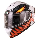 کلاه کاسکت فک متحرک iBK مدل NP900 WHite Venom