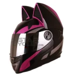 کلاه کاسکت گربه ای نوترینوس مدل Black purple