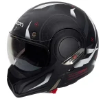 کلاه کاسکت فول متحرک BEON مدل 707 MATT BLACK WHITE