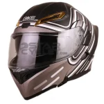 کلاه کاسکت فک متحرک QIKE مدل MATT BLACK GRAY