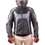 کاپشن چهارفصل موتوسواری STATE مدل ترونیک نت BLACK GRAY