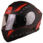 کلاه کاسکت فک متحرک ردلاین مدل 4-937 Matt Black RED