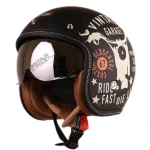 کلاه کاسکت وسپایی ردلاین مدل 16-936 MATT BLACK MOTOR