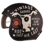 کلاه کاسکت وسپایی ردلاین مدل 16-936 MATT BLACK MOTOR بغل