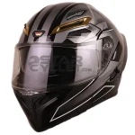 کلاه کاسکت فک متحرک QIKE مدل SHINE GRAY BLACK