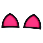 گوش کلاه کاسکت مشکی صورتی مدل EAR