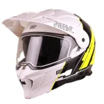 کلاه کاسکت ادونچری ORIGINE مدل CYBORG FLUO YELLOW WHITE GLOSS H276