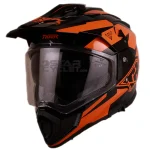کلاه کاسکت ادونچری TIGER مدل BLACK ORANGE - GT1
