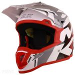 کلاه کاسکت کراسی SMK آلترا ایکس پاور مدل سفید خاکستری GL126