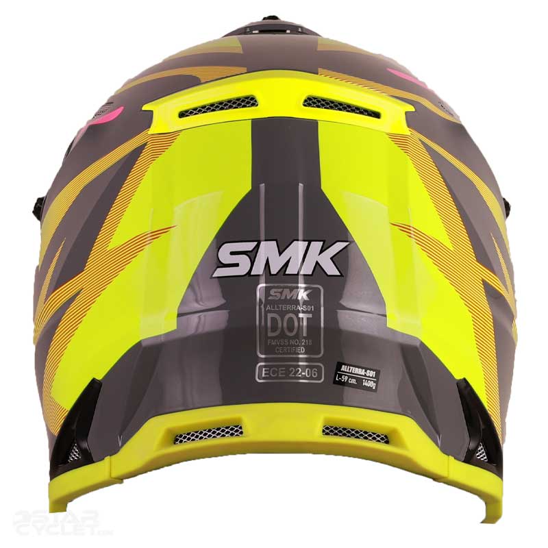 کلاه کاسکت کراسی SMK آلترا ایکس پاور مدل فسفری قرمز GL649