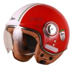 کلاه کاسکت وسپایی BEON مدل B110 RED WHite