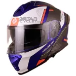 کلاه کاسکت فک متحرک iBK مدل NP900 MATT BLUE WHITE GRAY