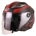 کلاه کاسکت بدون فک IBK مدل K708 MATT BLACK RED