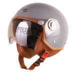 کلاه کاسکت وسپایی IBK مدل B110 SHINE GRAY