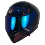 کلاه کاسکت فک متحرک ORZ مدل BLUE-RED