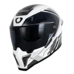 کلاه کاسکت فک ثابت SOMAN مدل H10 BLACK WHITE