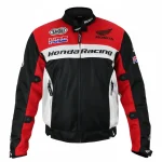 کاپشن چهارفصل موتورسواری HONDA مدل BLACK RED WHITE