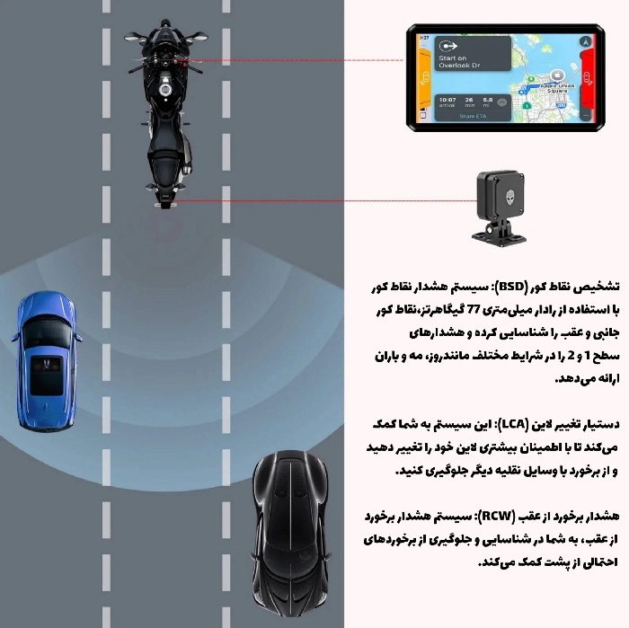 خرید کارپلی موتورسیکلت M2 PRO MAX از استارسیکلت - عکس 1