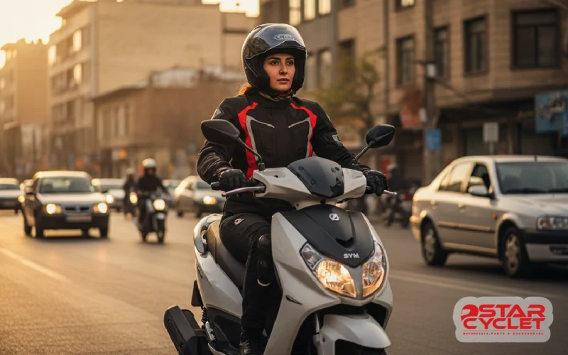 ممنوعیت موتورسواری بانوان