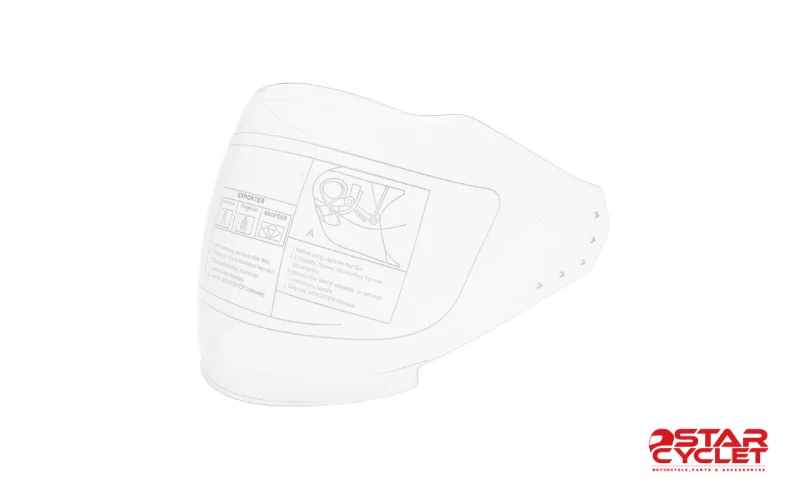 طلق شفاف کلاه کاسکت