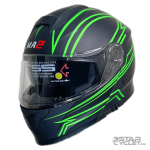 کلاه کاسکت فک متحرک MA2 مدل 965 GRAPHIC MATT GREEN