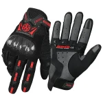 دستکش چهارفصل موتورسواری اسکایکو مدل MC20WP BLACK RED