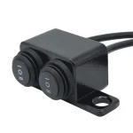 کلید پروژکتور دو پل چهار حالته زیر آینه ای موتورسیکلت