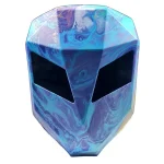 کوله پشتی موتورسواری LED دو چشمی دارای اپلیکیشن مدل BLUE GERAFITI