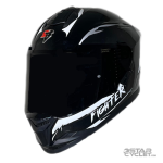 کلاه کاسکت فک ثابت STEELBIRD مدل SBH57 FIGHTER GLOSSY BLACK WHITE