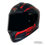 کلاه کاسکت فک ثابت STEELBIRD مدل SBH57 FIGHTER MATT BLACK RED