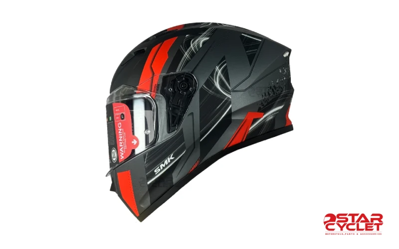 کلاه کاسکت طرح‌دار SMK مدل Stellar (گرافیتی خیابانی)