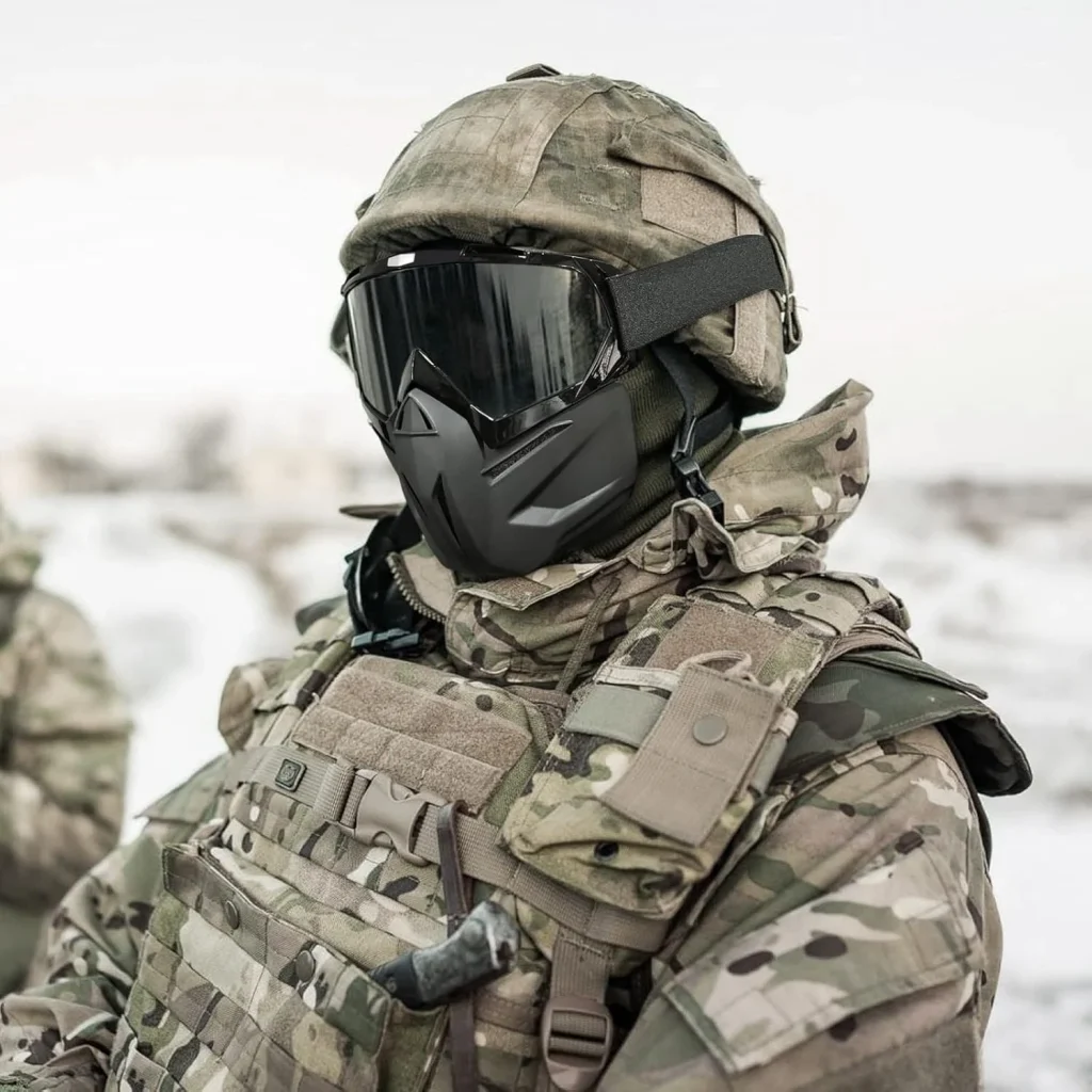 عکس فیس عینک دار مدل G1 BLACK