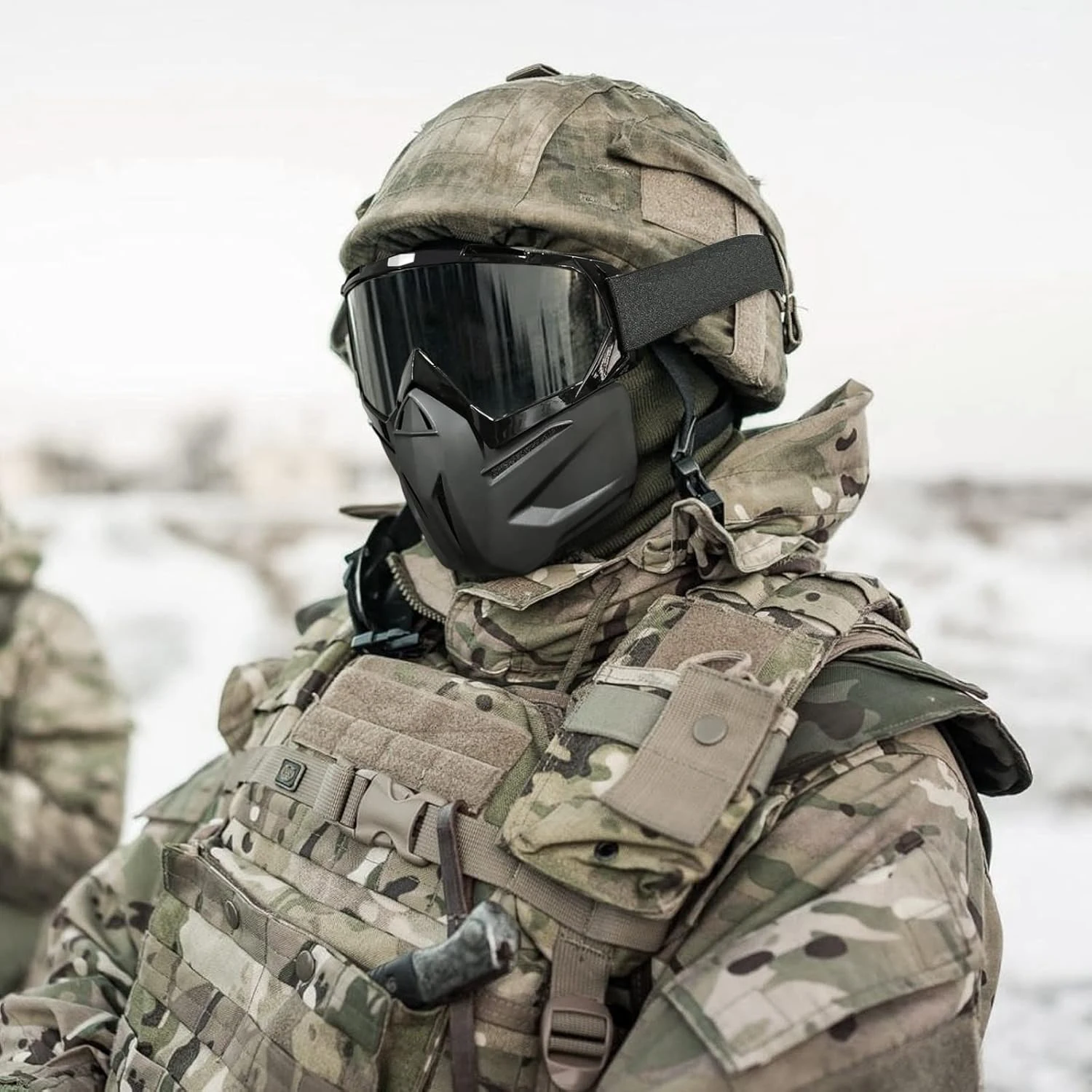 عکس فیس عینک دار مدل G1 BLACK