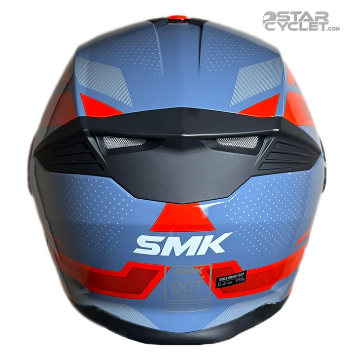 کلاه کاسکت smk آبی قرمز