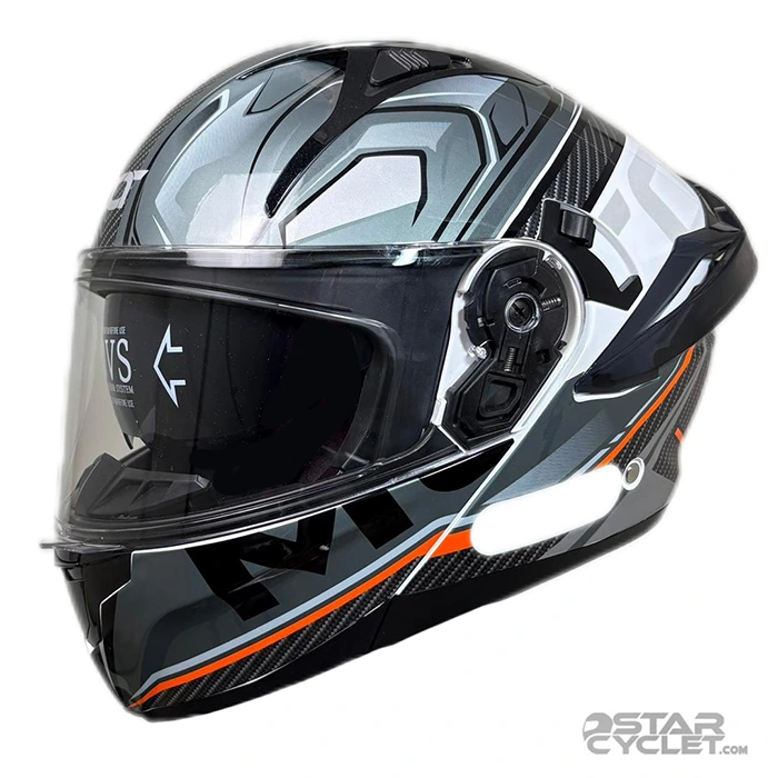 کلاه کاسکت فک متحرک DOT مدل SJ809 GRAY BLACK