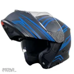 خرید کلاه کاسکت فک متحرک MA2 مدل 965 GRAPHIC MATT BLUE