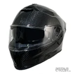 کلاه کاسکت فک ثابت RAPIDO مدل 101SV CARBON GLOSSY CARBON BLACK