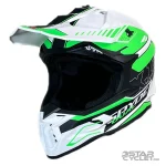 کلاه کاسکت کراسی RAPIDO مدل 635 MATT BLACK GREEN