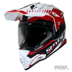 کلاه کاسکت اندروی RAPIDO مدل 632 WHITE BLACK RED