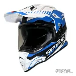 کلاه کاسکت اندروی RAPIDO مدل 632 MATT BLACK BLUE