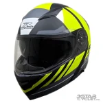 کلاه کاسکت فک متحرک RAPIDO مدل 950 MATT BLACK NINJA GREEN