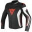 کاپشن چرم زمستانی موتورسواری DAINESE مدل ASSEN BLACK WHITE ORANGE