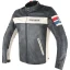 کاپشن چرم زمستانی موتورسواری DAINESE مدل HF D1 BLACK WHITE RED BLUE