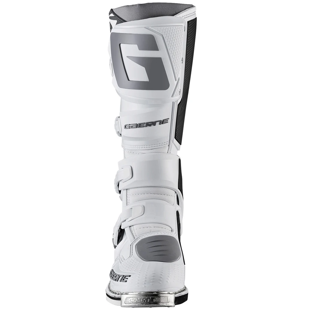 عکس بوت کراسی موتورسواری GAERNE مدل SG12 WHITE GRAY