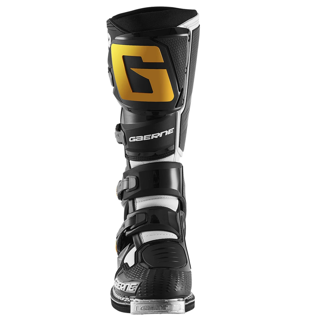 عکس بوت کراسی موتورسواری GAERNE مدل SG12 BLACK WHITE GOLD