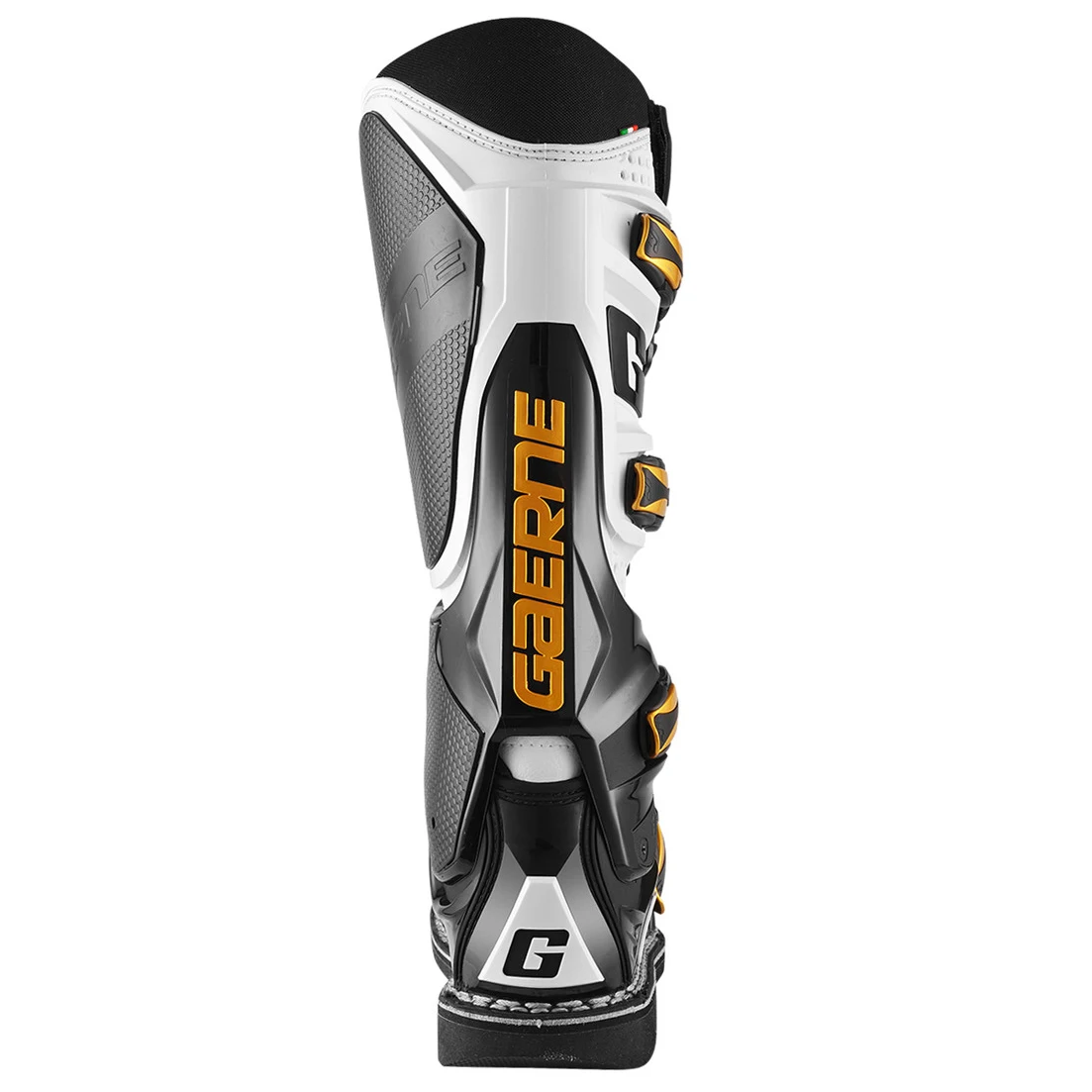 خرید بوت کراسی موتورسواری GAERNE مدل SG12 BLACK WHITE GOLD از نمایندگی