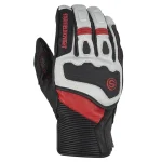 دستکش چرم زمستانی موتورسواری STAR مدل SKG 551 BLACK WHITE RED