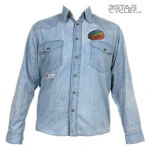 پیراهن کتان موتورسواری CAMARGUE مدل BLUE SUZUKI
